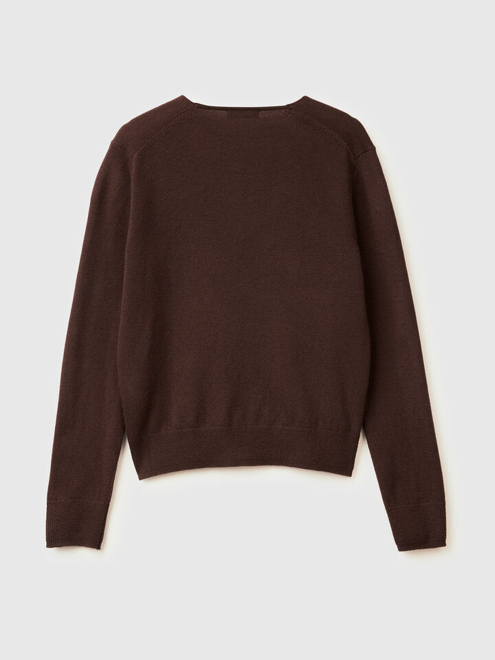 V NECK SWEATER L/S Femme image number 6